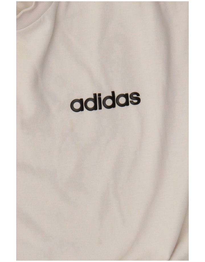 Adidas Herre T-Shirt Top XL Hvid Bomuld