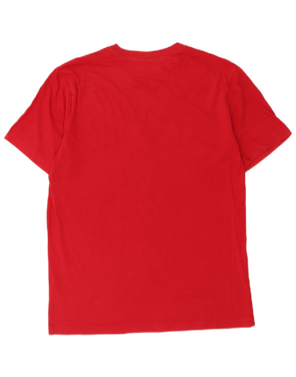 Jordan Herre Standard Fit Grafisk T-shirt Top Medium Rød Bomuld