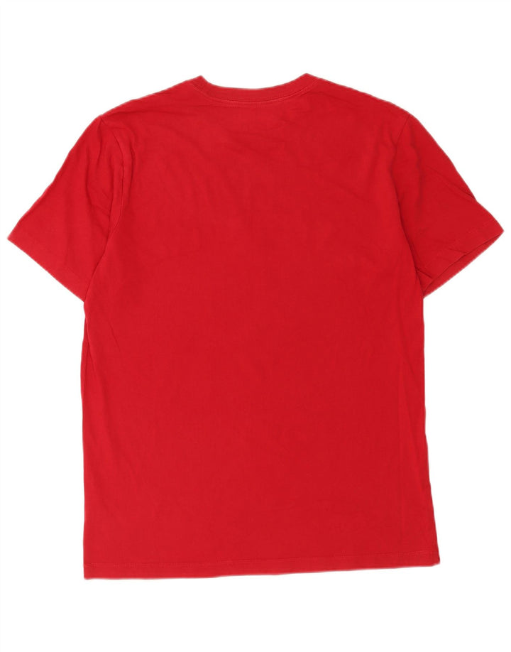Jordan Herre Standard Fit Grafisk T-shirt Top Medium Rød Bomuld