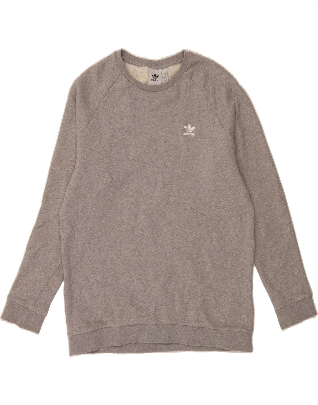 ADIDAS Mens Sweatshirt Jumper Large Grey Cotton Vintage Adidas and Second-Hand Adidas from Messina Hembry 