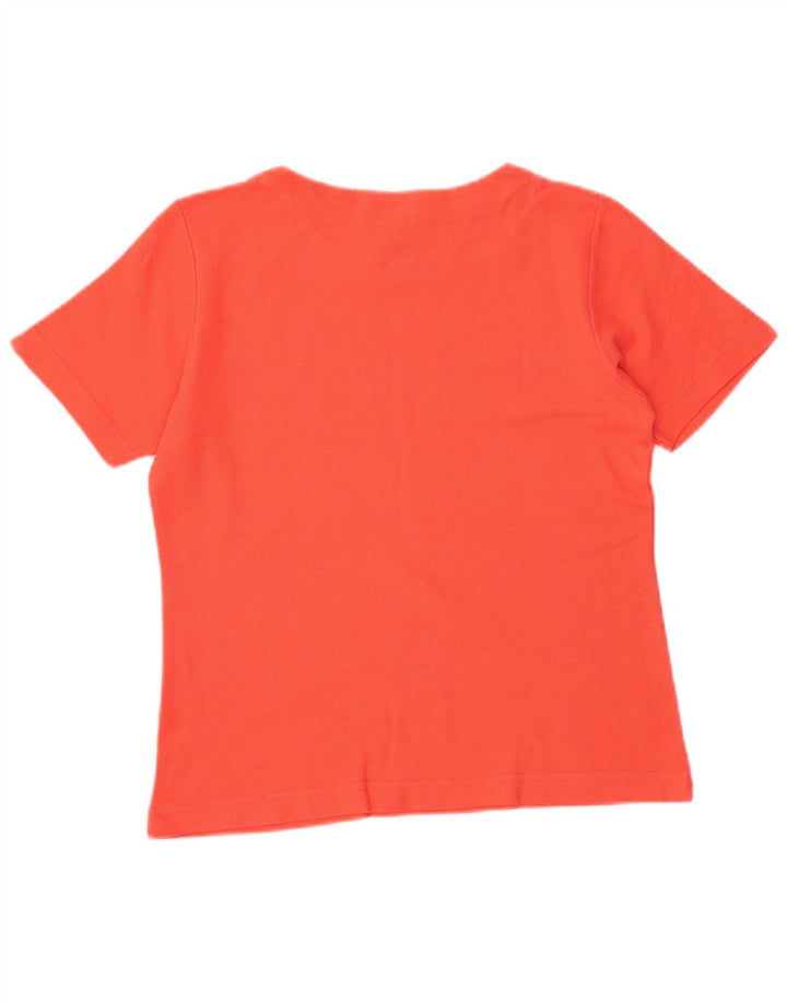 FILA Dame Crop T-Shirt Top IT 44 Medium Orange