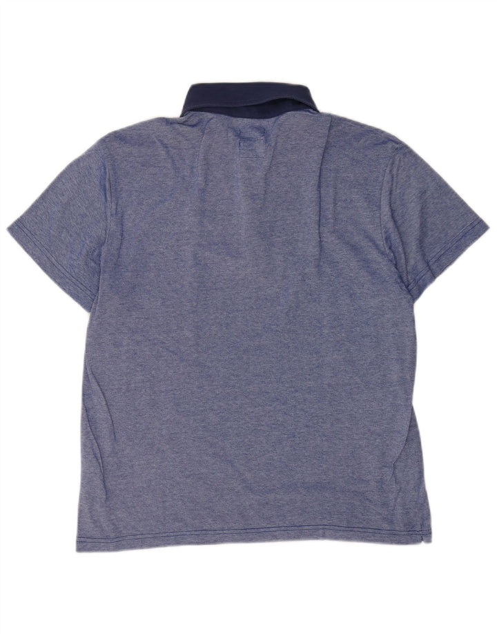 Henry Cottons Herre Slim Fit Polo Shirt Medium Blue Cotton