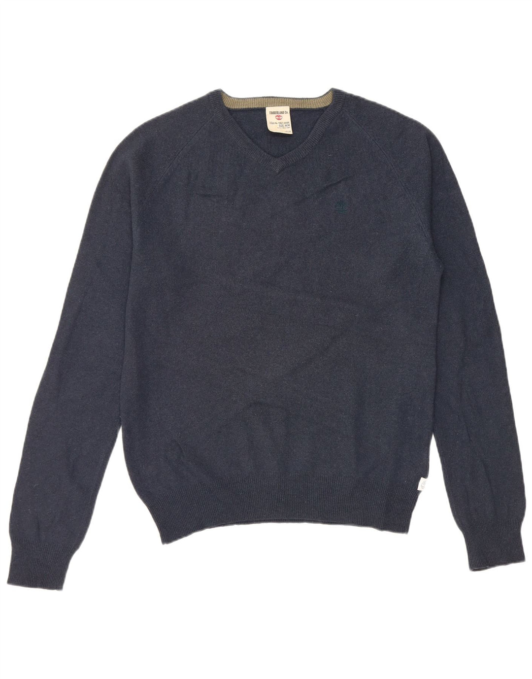 TIMBERLAND Herre V-hals sweater Medium Marineblå Uld