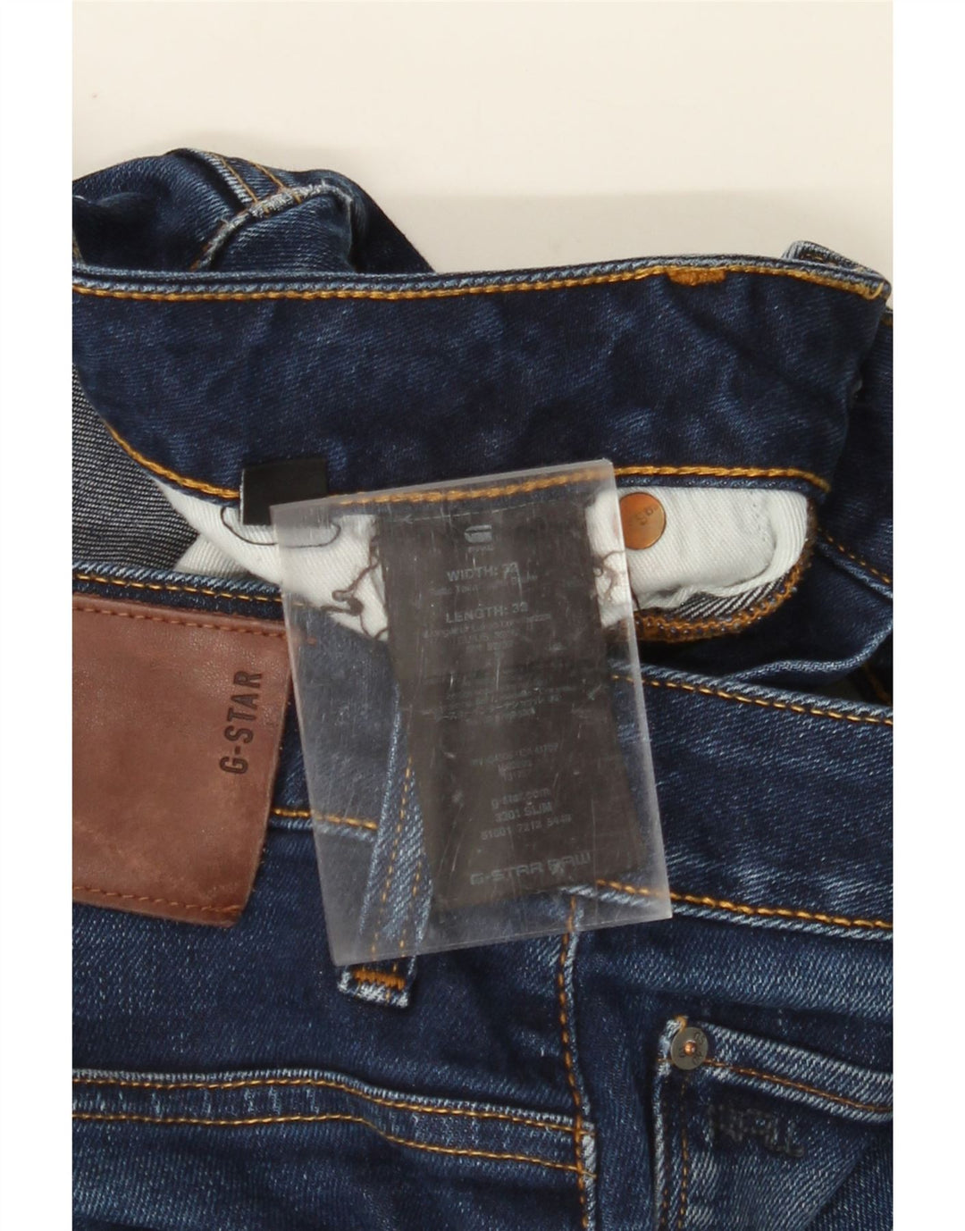 G-STAR Slim Jeans til mænd W32 L32 Marineblå bomuld