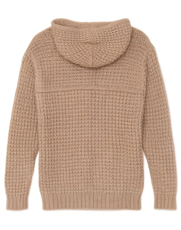 Rifle Herre Hætte Cardigan Sweater XL Beige Akryl