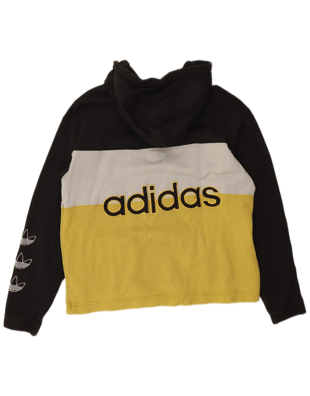Adidas grafisk hættetrøje med lynlås til mænd Medium Flerfarvet Colourblock