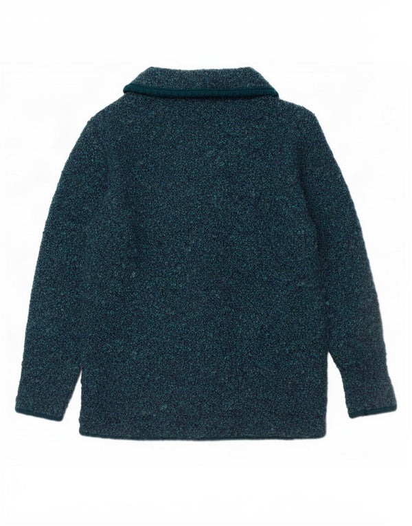 Casamia Dame Cardigan Sweater UK 10 Small Blue Flecked Acryl