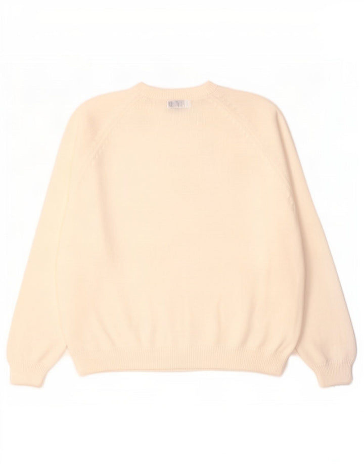 Essentials Herre sweater med rund hals 2XL hvid bomuld