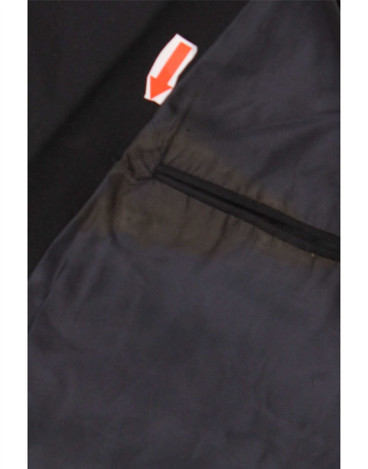 St Michael Dobbeltradet blazerjakke til mænd UK 38 Medium Navy Blue Wool