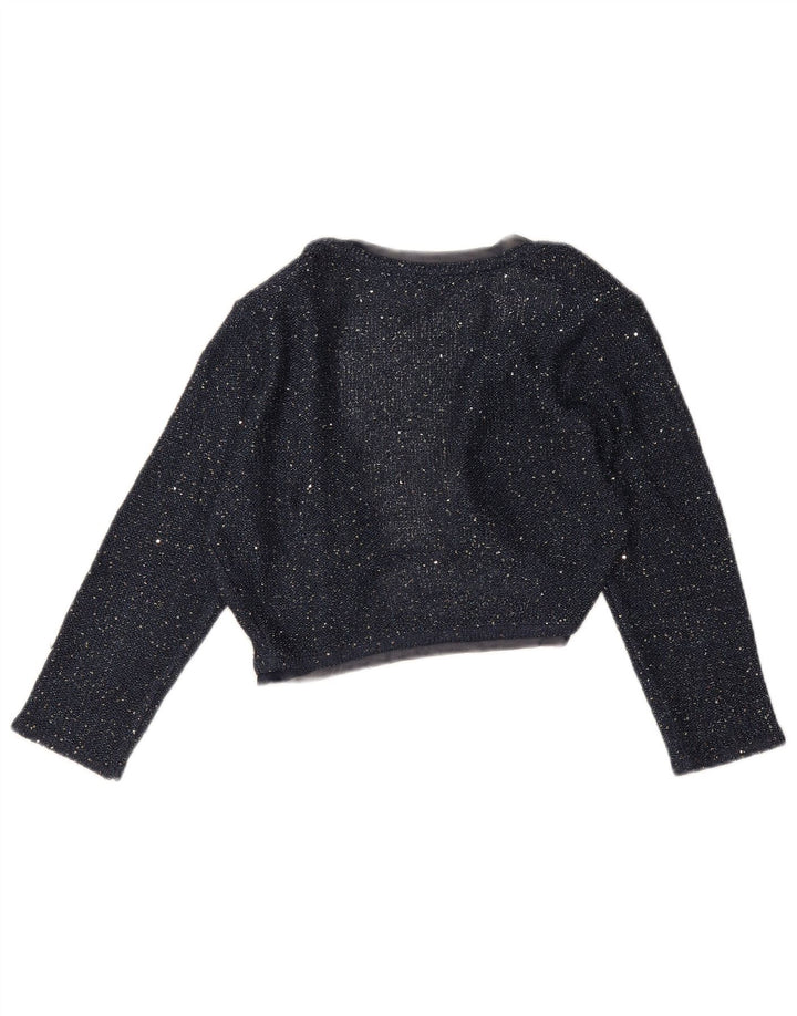 Monsoon Womens 3/4-ærmet Bolero Jumper UK 12 Medium Navy Blue Polyester