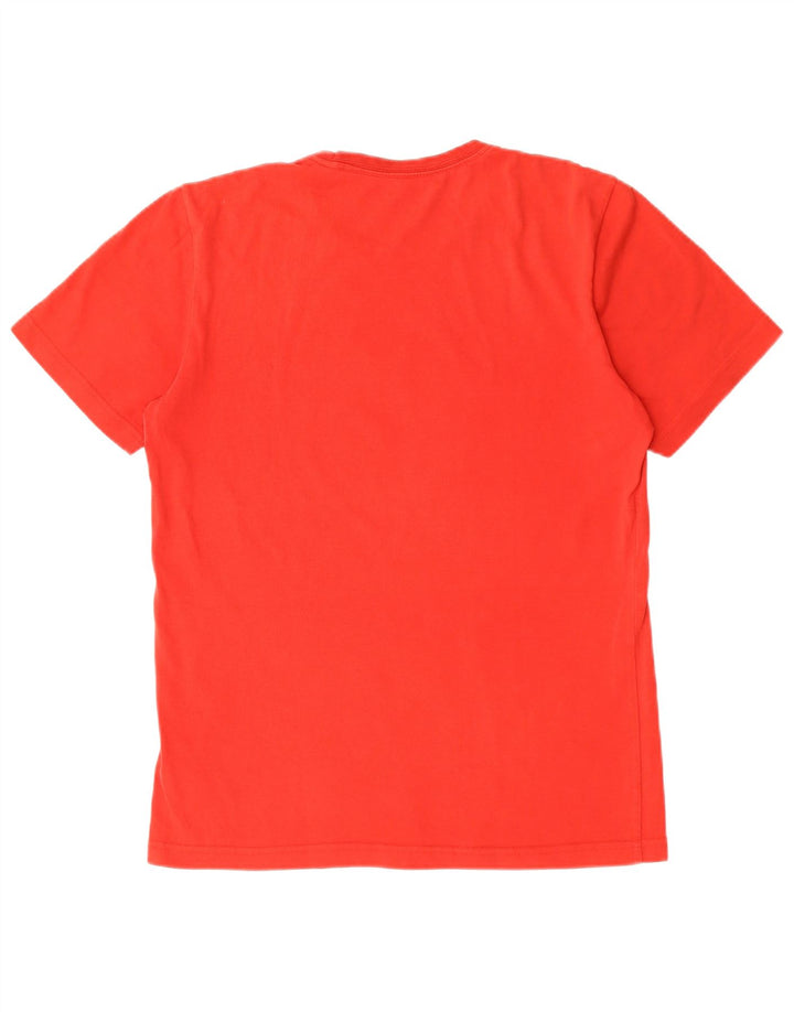 Adidas Herre Climalite Grafisk T-Shirt Top Medium Rød Bomuld