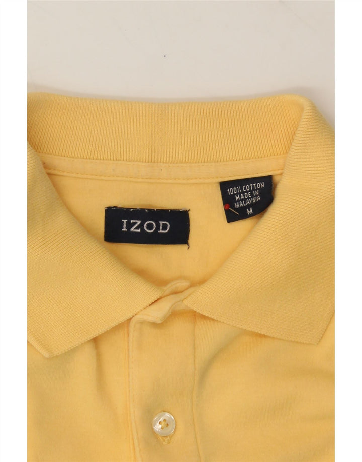 IZOD Mens Polo Shirt Medium Yellow Cotton Vintage Izod and Second-Hand Izod from Messina Hembry 