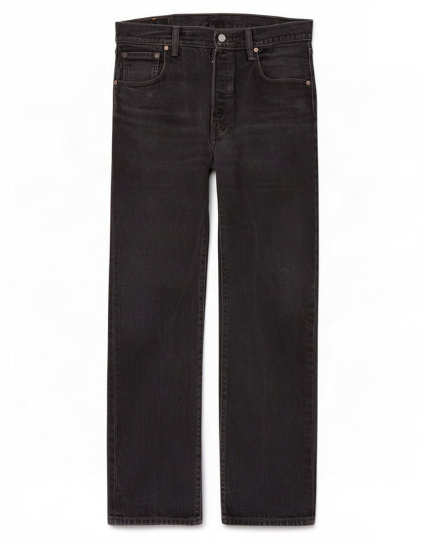 Levi's Herre 501 lige jeans W33 L32 sort bomuld