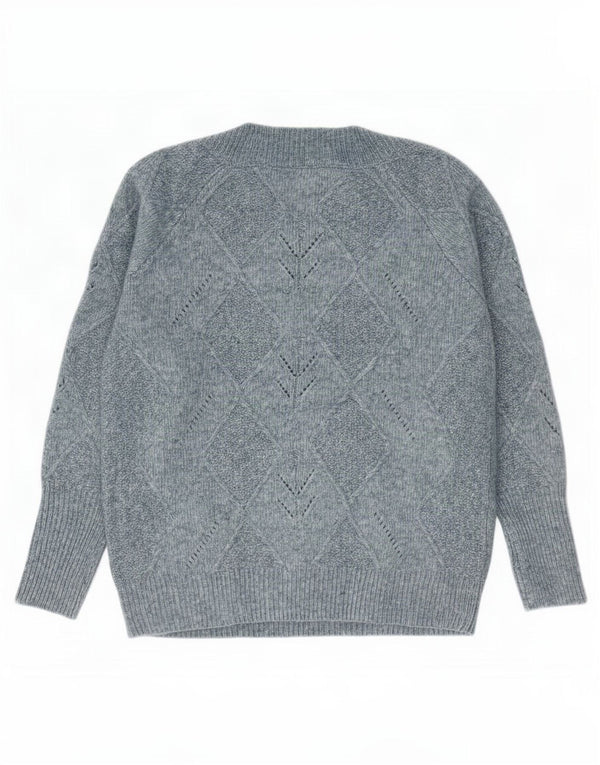 Marks & Spencer Dame sweater med rund hals DK 14 Medium Blue Flecked
