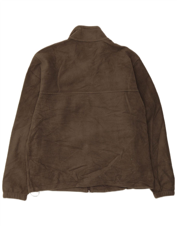 Columbia Herre Fleecejakke UK 40 Stor Khaki Polyester