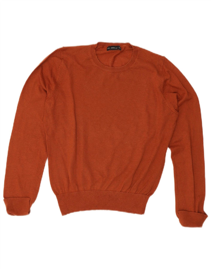ZARA Dame sweater med rund hals DK 14 Stor Orange