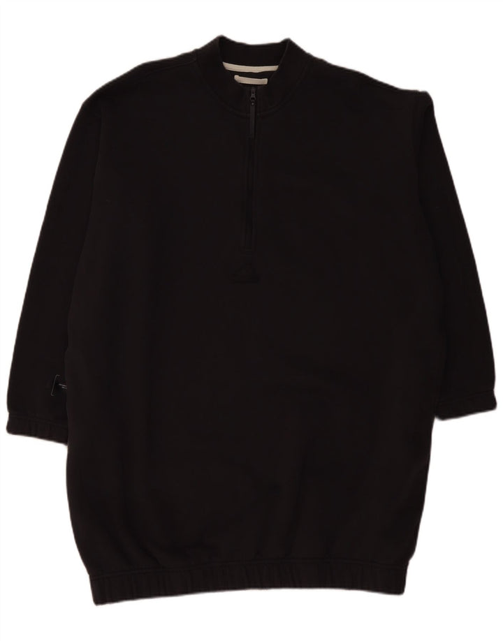 ADIDAS dame sweatshirt med lynlås i overstørrelse DK 24/26 2XL Grå