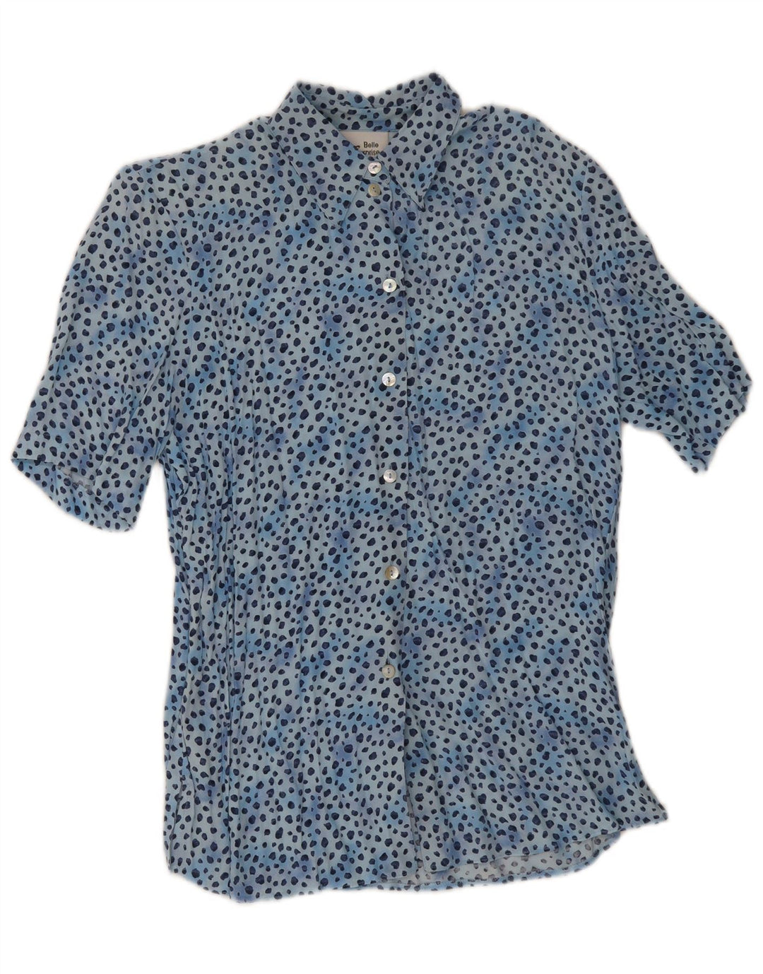 Belle Surprise kortærmet skjorte til kvinder EU 38 Medium Blue Animal Print