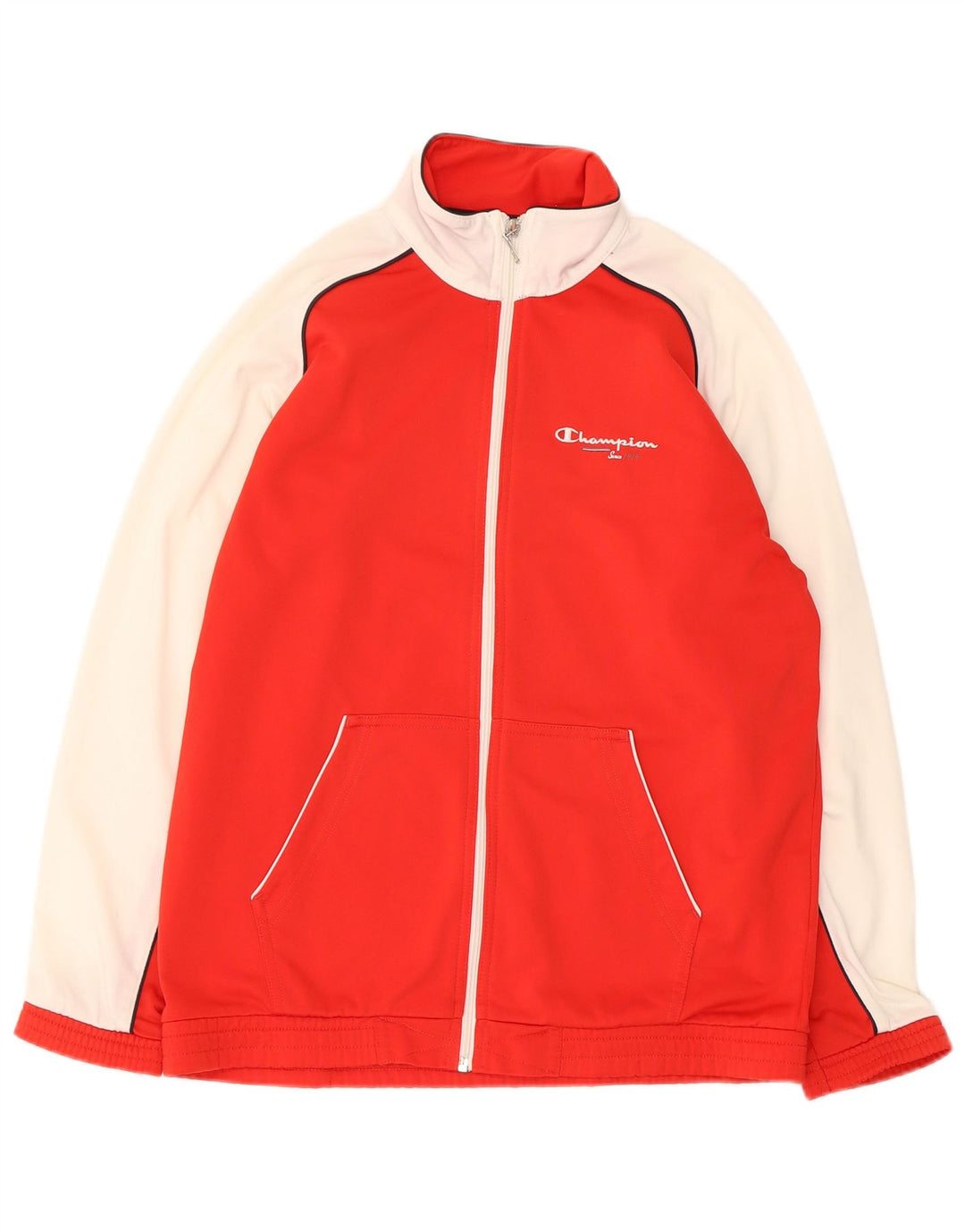 Champion Boys træningsdragt topjakke 13-14 år XL Rød Colourblock Polyester