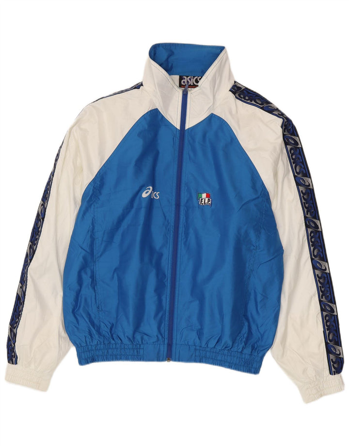 Asics Herre grafisk træningsdragt Topjakke Medium Blue Colourblock Polyester