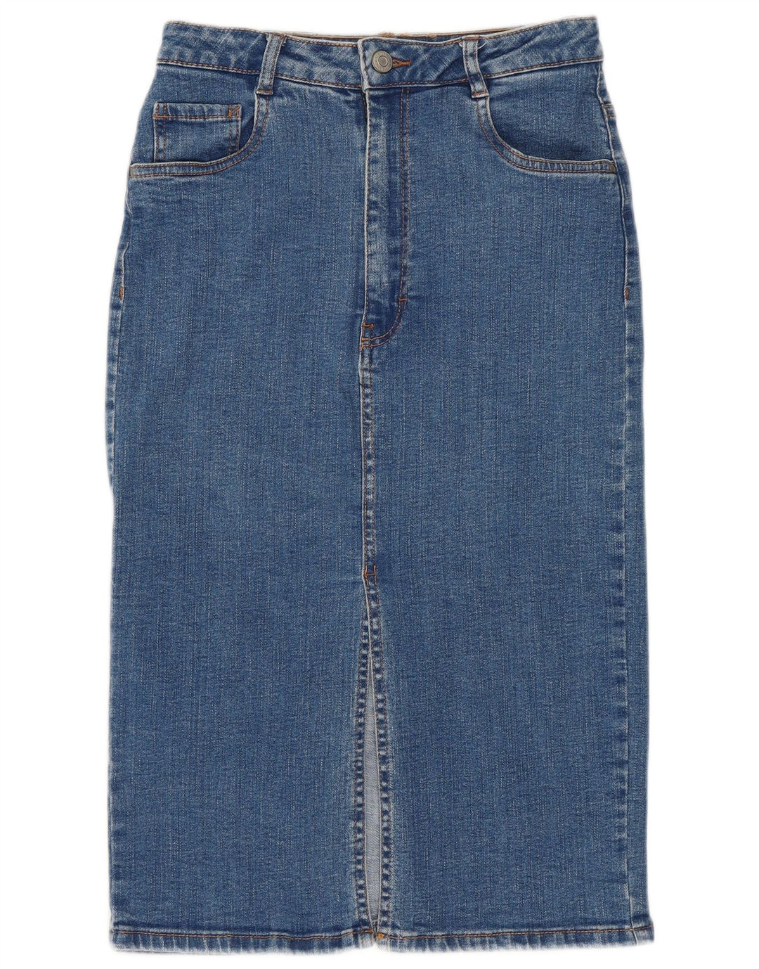 ZARA Dame Denim Nederdel Small W26 Blå
