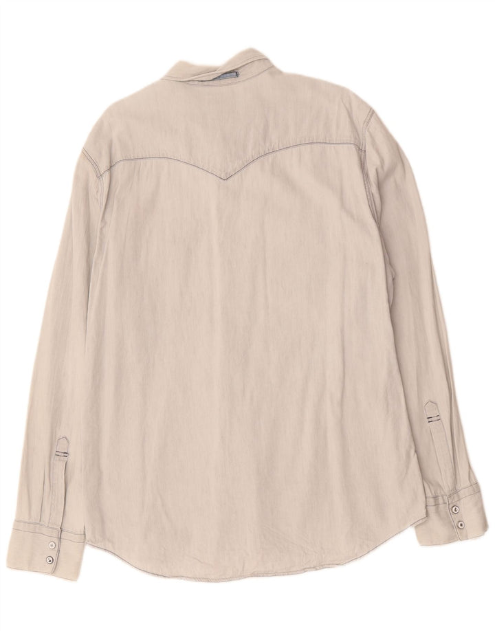 LEVI'S Slim Fit skjorte til mænd XL blå bomuld