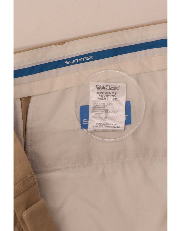 Marks & Spencer Herre Pegged Suit Bukser W36 L29 Beige
