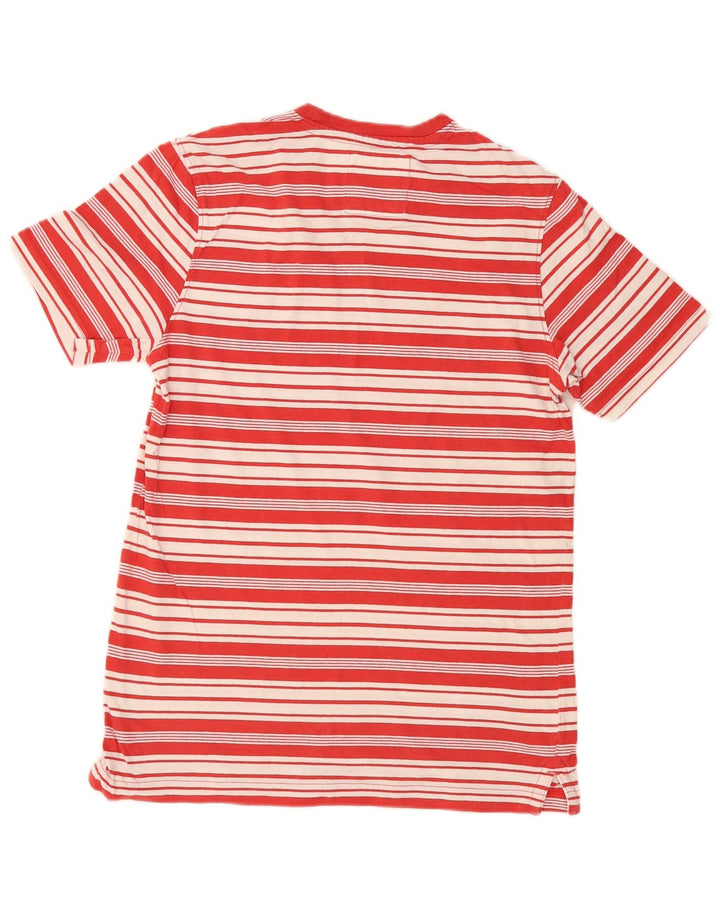 Besætningstøj Herre T-shirt Top Medium rødstribet bomuld