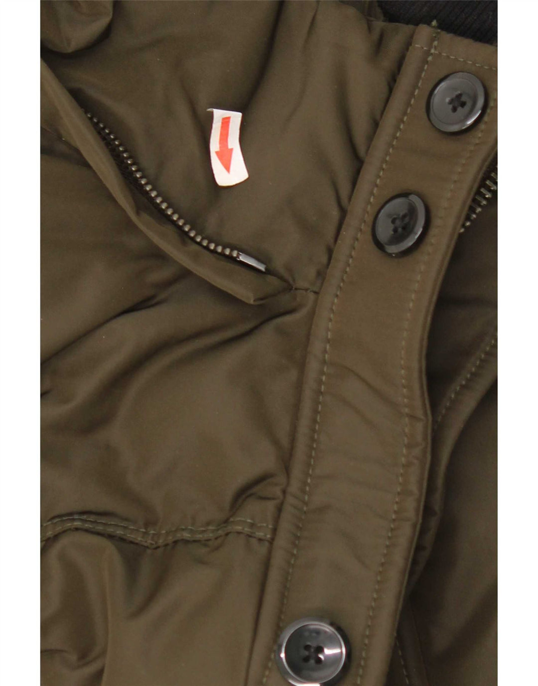 Zara Polstret Herrejakke UK 38 Medium Khaki