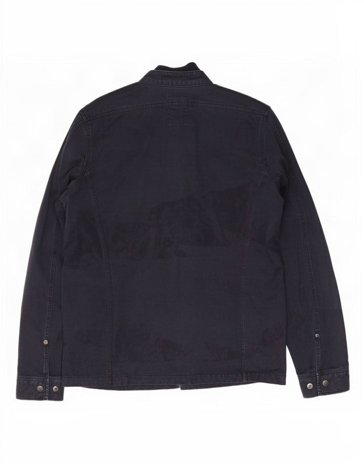 G-Star Herre Utility Jacket UK 38 Medium Navy Blue Cotton