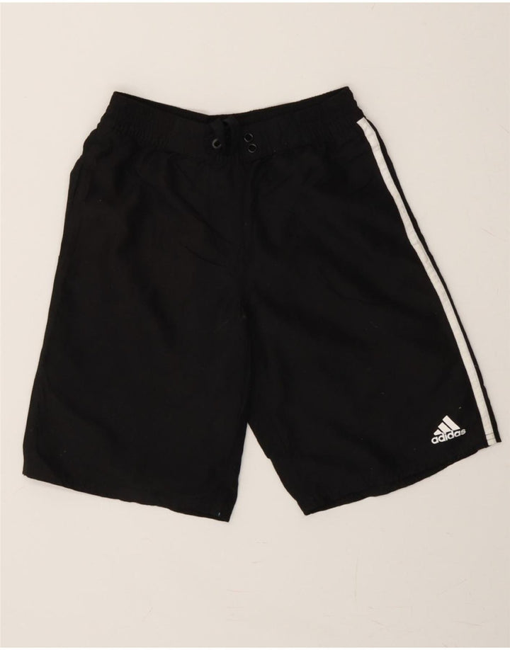 ADIDAS Boys Sport Shorts 10-11 Years Medium Black Polyester Vintage Adidas and Second-Hand Adidas from Messina Hembry 