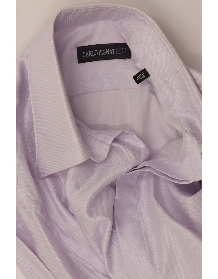 Carlo Pignatelli Herre formel skjorte str. 38 15 Medium Lilla