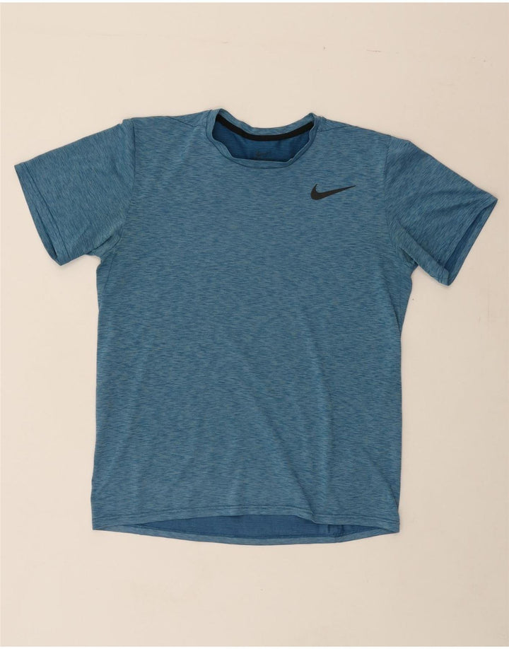 NIKE Mens Dri Fit T-Shirt Top Medium Blue Flecked Polyester Vintage Nike and Second-Hand Nike from Messina Hembry 