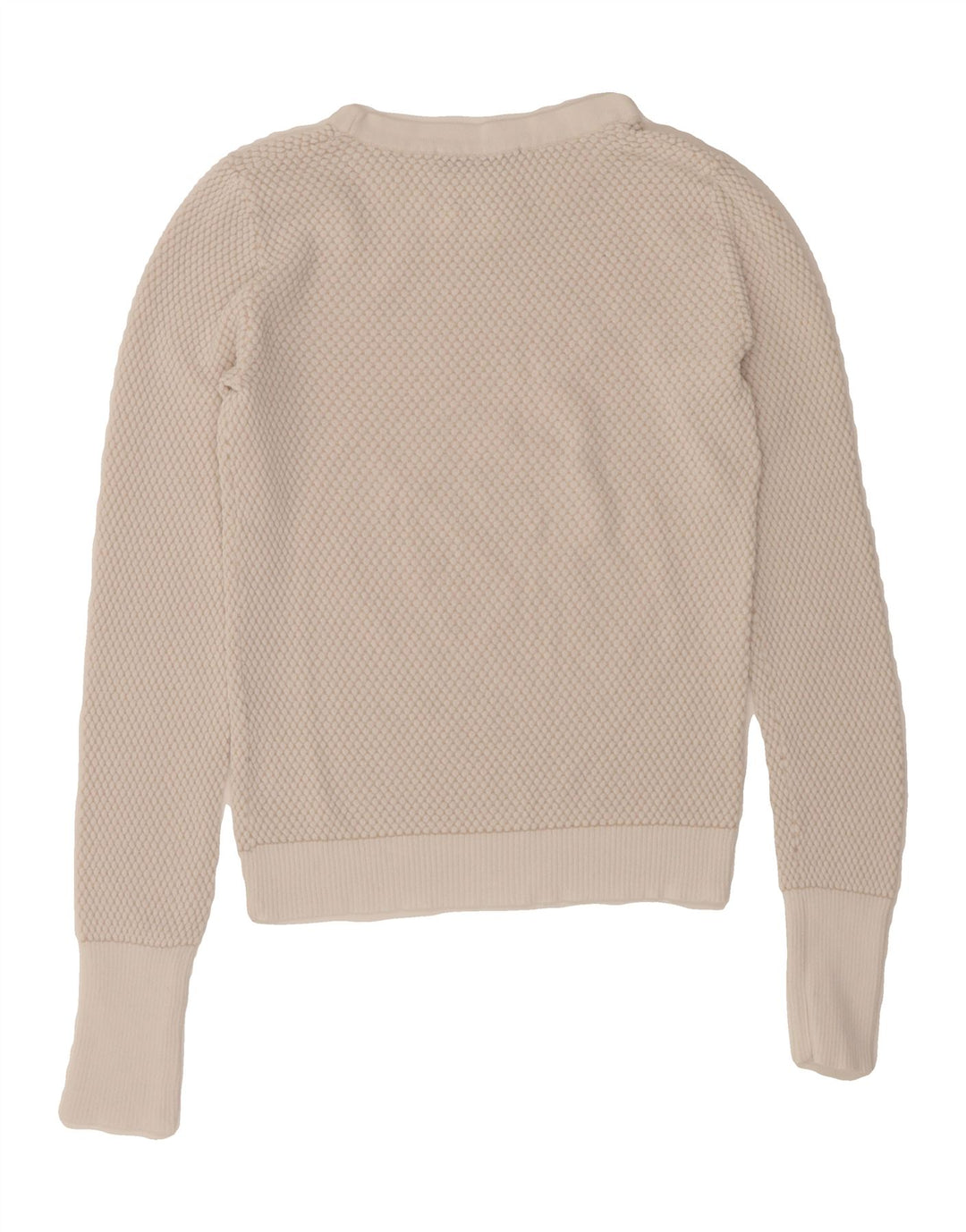 ZARA Womens Boat Neck Jumper Sweater UK 8 Small White Vintage Zara and Second-Hand Zara from Messina Hembry 