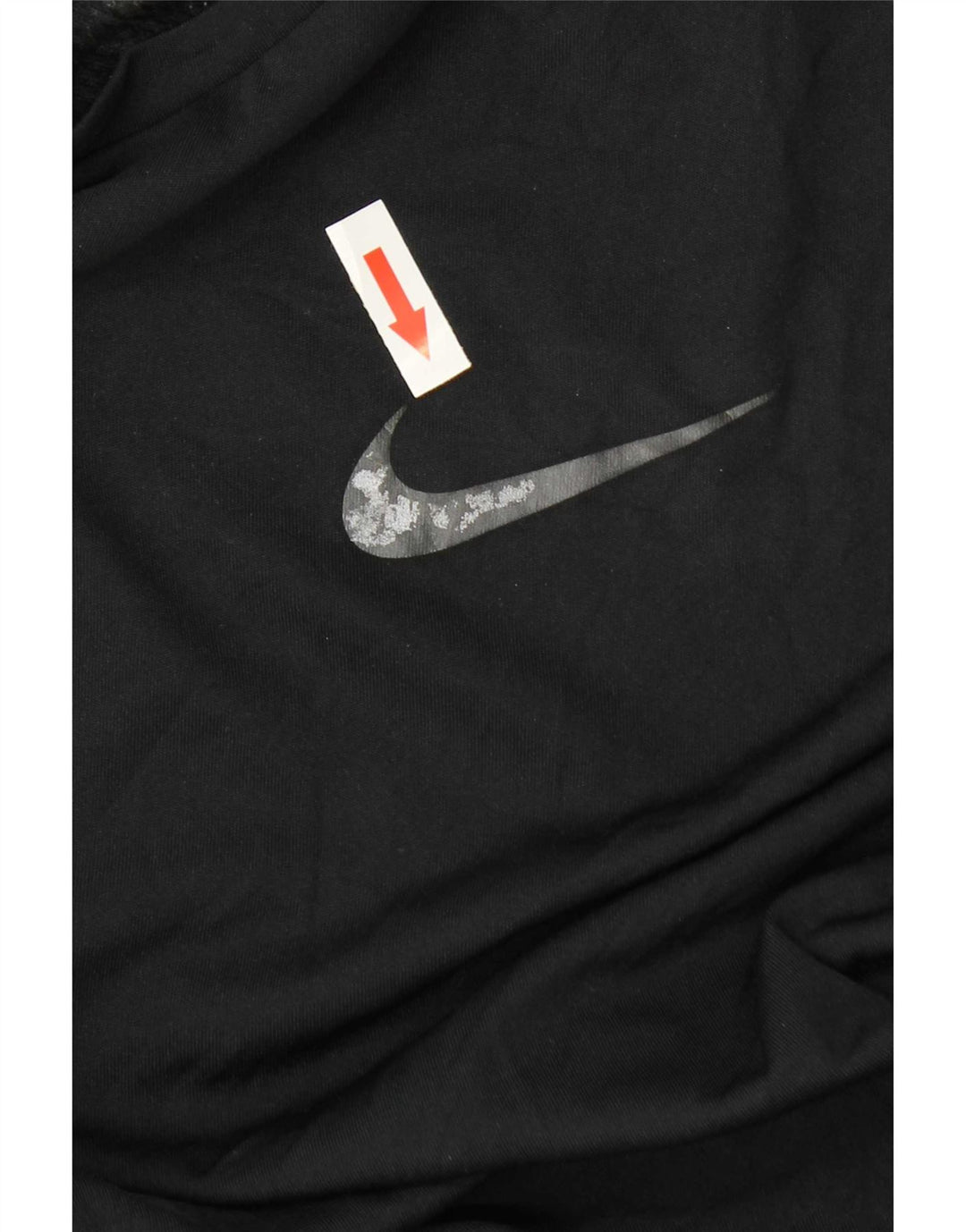 Nike Dri Fit T-shirt top til mænd, stor sort polyester