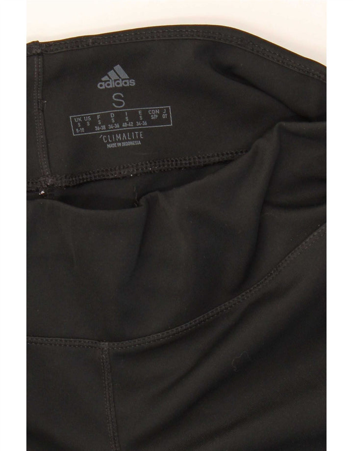 Adidas Dame Aeroready Capri Leggings UK 8/10 Small Black Polyester