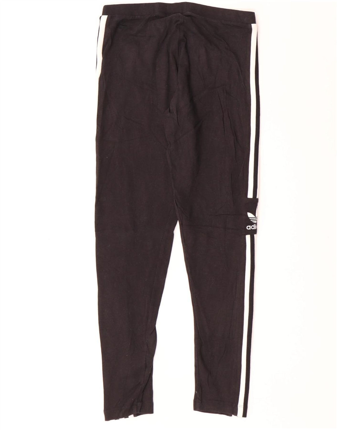 Adidas Dame Leggings UK 12 Medium Sort Bomuld