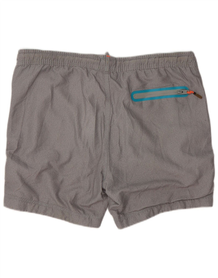 Superdry Grafiske svømmeshorts til mænd, store grå polyester