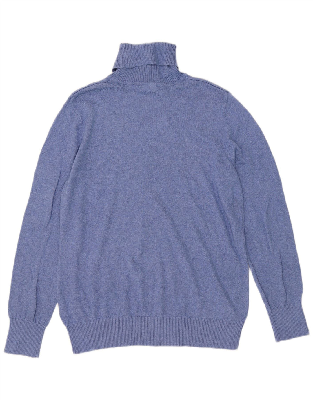 L.L.Bean Herre Rullehalstrøje Sweater Stor Blå Bomuld