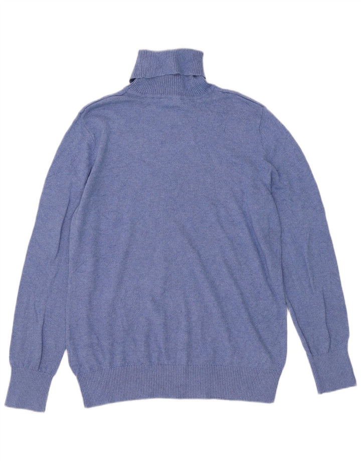 L.L.Bean Herre Rullehalstrøje Sweater Stor Blå Bomuld