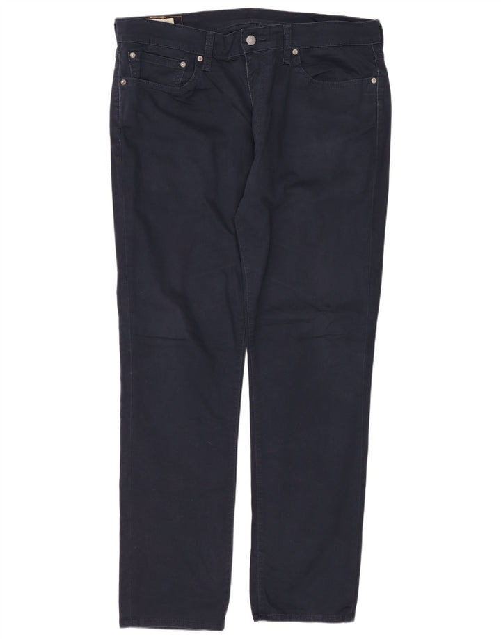 LEVI'S Herre 511 Slim Casual Bukser W36 L32 Marineblå Bomuld