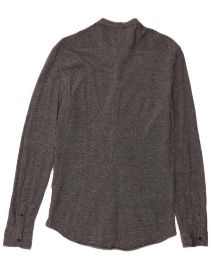 Zara Herre Slim Fit skjorte mellemgrå bomuld