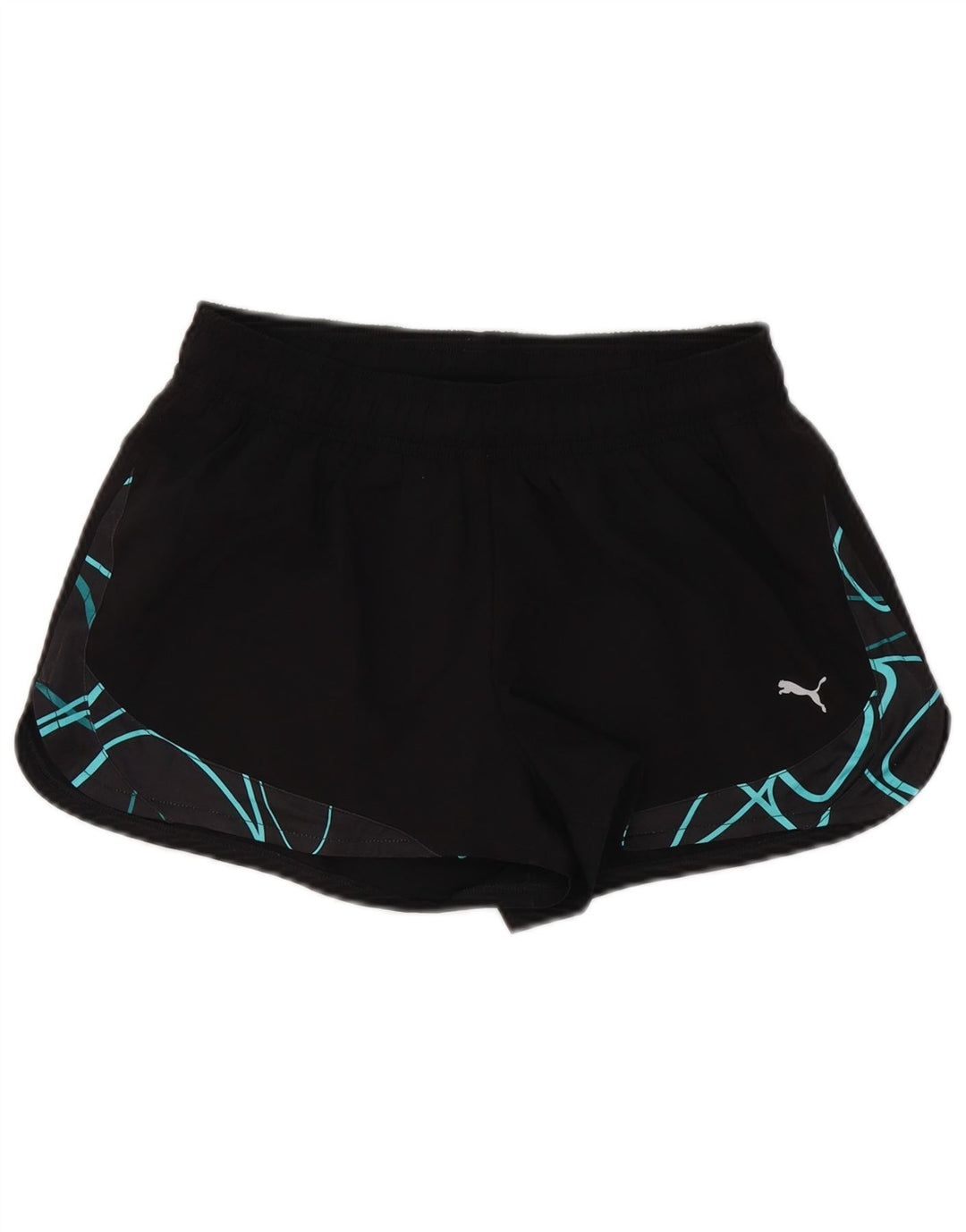 Puma Sportsshorts til kvinder UK 12 Medium Sort Geometrisk