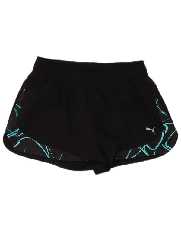 Puma Sportsshorts til kvinder UK 12 Medium Sort Geometrisk