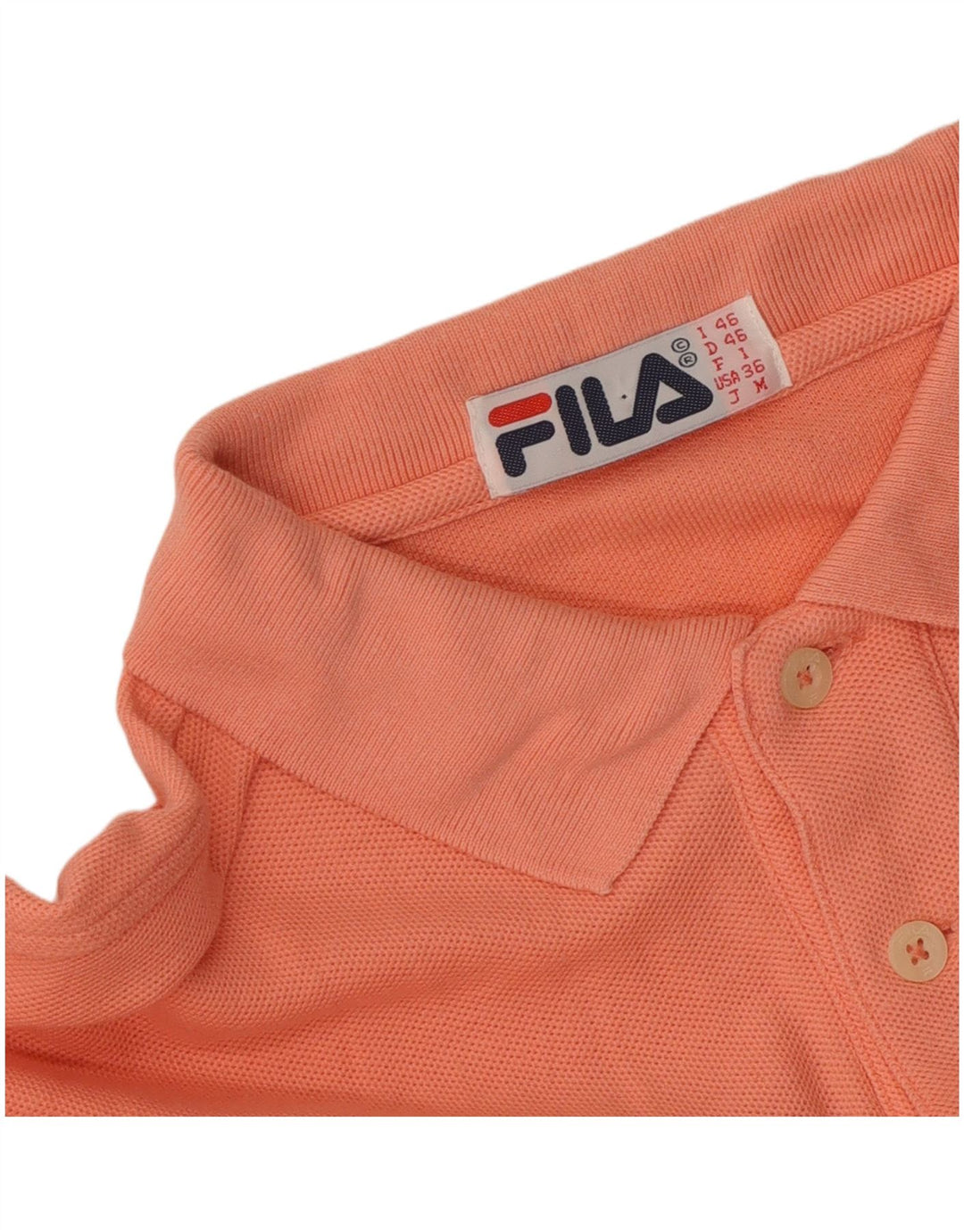 Fila Langærmet Polo Shirt til mænd IT 46 Lille Orange