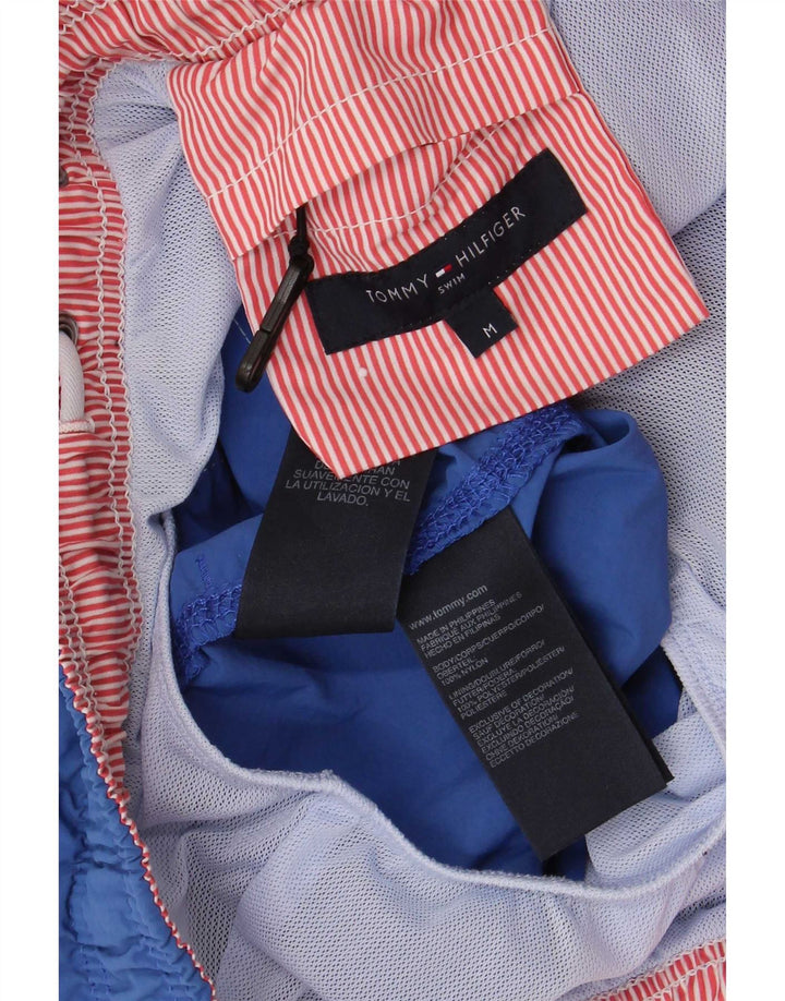 Tommy Hilfiger Herre almindelige svømmeshorts Medium Blue Nylon Sports