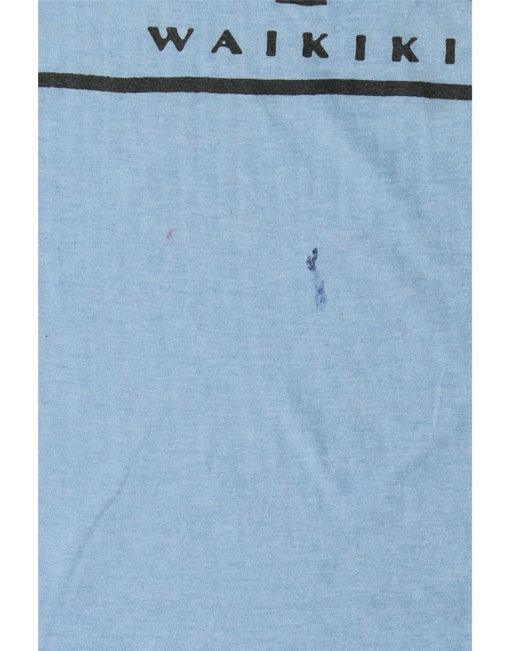 Billabong Herre Grafisk T-Shirt Top Lille Blå Bomuld