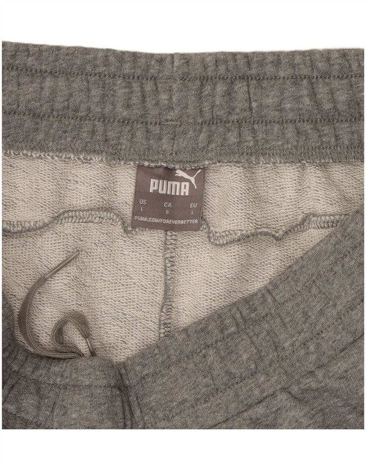PUMA Mens Graphic Sport Shorts Large  Grey