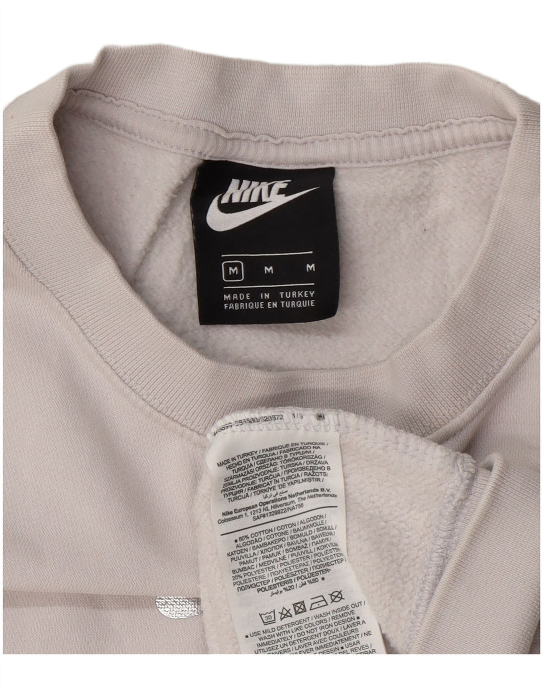 Nike Dame Sweatshirt Jumper UK 14 Medium Flerfarvet Colourblock