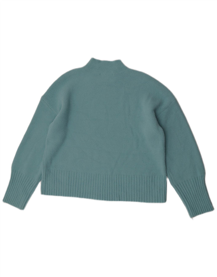 Marks & Spencer Dame Turtle Neck Sweater UK 16 Stor turkis